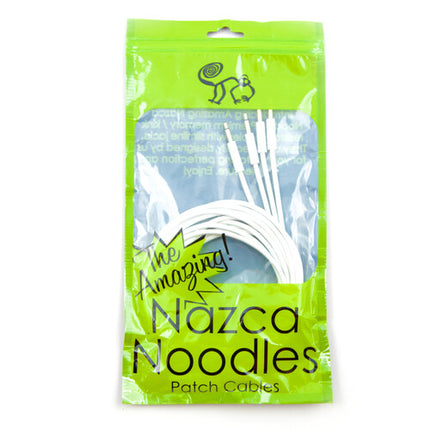 Cre8audio Nazca Noodles Cables Patch Eurorack Blanco 2 Pack 3.5mm 3m