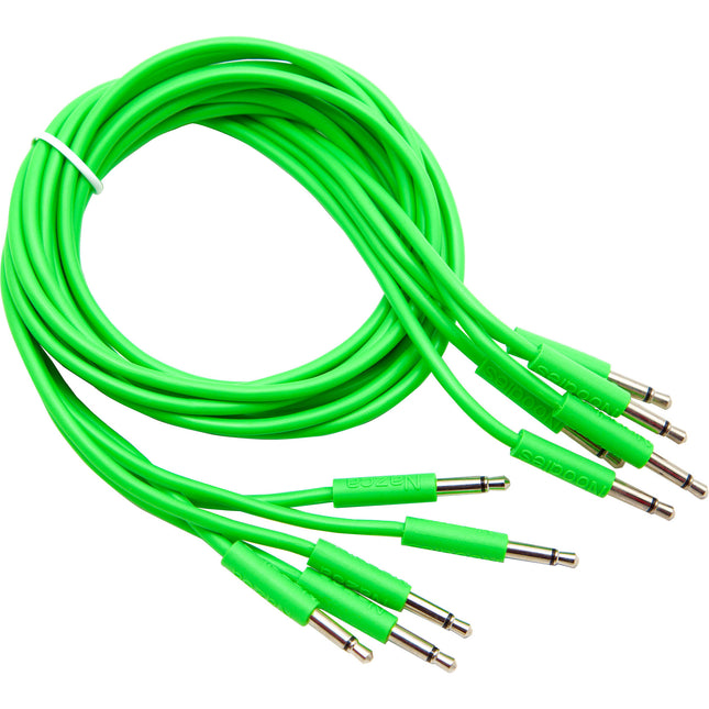 Cre8audio Nazca Noodles cables patch Eurorack 3.5mm 4.9 pies 5 unidades Groovy Green