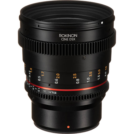 Rokinon 50mm T1.5 DSX Lente de Cine MFT con Iris de 9 Láminas y Parasol