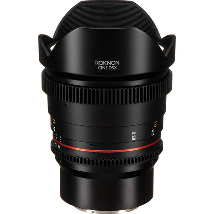 Rokinon 14mm T3.1 DSX Lente Cine Gran Angular Sony E Montura Estuche