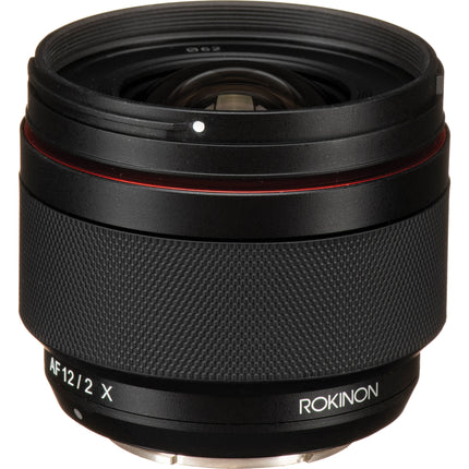 Rokinon 12mm f/2.0 AF Lente para FUJIFILM X APS-C con Estuche y Parasol