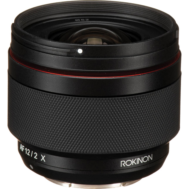 Rokinon 12mm f/2.0 AF Lente para FUJIFILM X APS-C con Estuche y Parasol