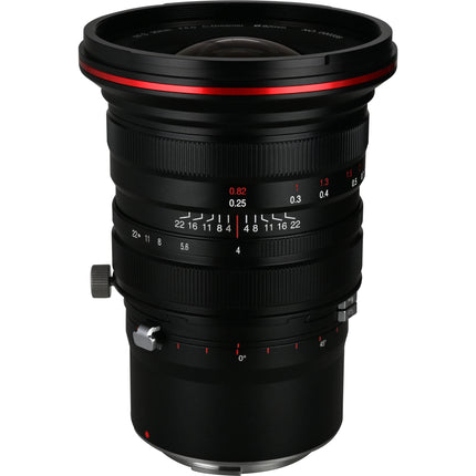 Venus Optics Laowa 20mm f/4 Zero-D objetivo shift Canon RF con 11mm y círculo de imagen 65mm