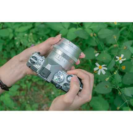 TTArtisan 50mm f1.2 Lente para FUJIFILM X Montura X APS-C 75mm Silver