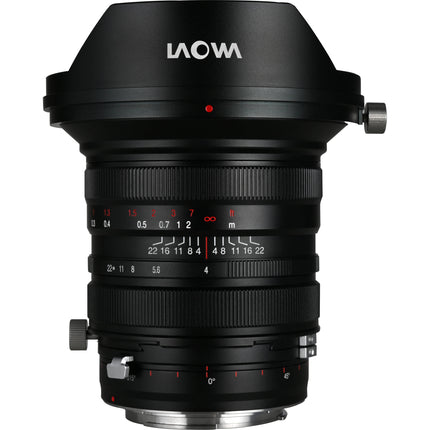 Venus Optics Laowa 20mm f4 Zero-D objetivo Shift para Canon EF con apertura f4 a f22 y desplazamiento ±11mm