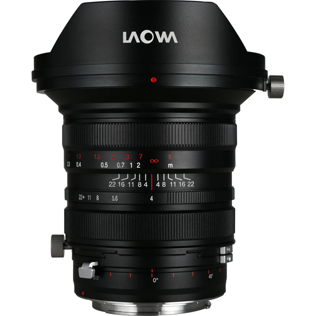 Venus Optics Laowa 20mm f4 Zero-D objetivo Shift para Canon EF con apertura f4 a f22 y desplazamiento ±11mm
