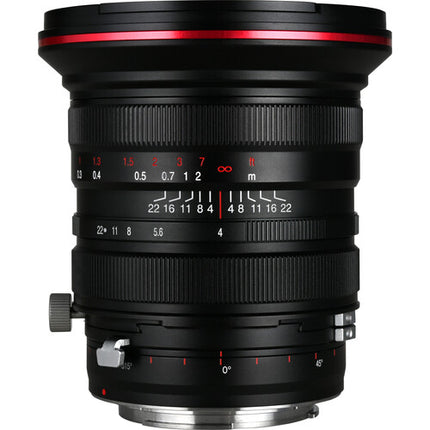 Venus Optics Laowa 20mm f4 Zero-D objetivo Shift para Canon EF con apertura f4 a f22 y desplazamiento ±11mm