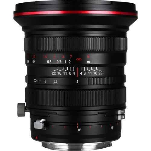 Venus Optics Laowa 20mm f4 Zero-D objetivo Shift para Canon EF con apertura f4 a f22 y desplazamiento ±11mm