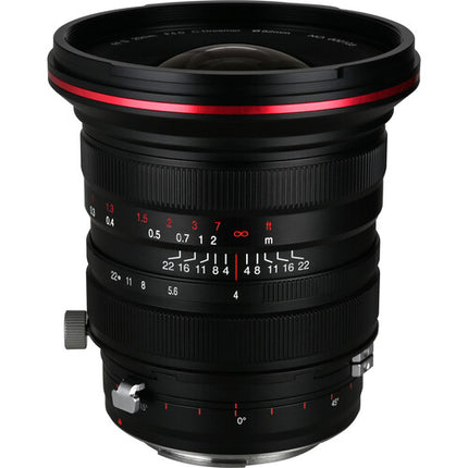 Venus Optics Laowa 20mm f4 Zero-D objetivo Shift para Canon EF con apertura f4 a f22 y desplazamiento ±11mm