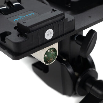 IndiPRO Tools Placas Dobles de Batería V-Mount 14.8V con Conector XLR y Abrazadera de Bloqueo