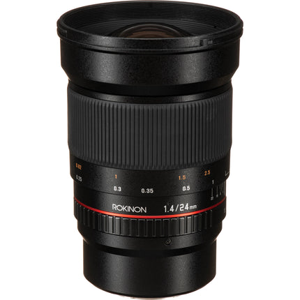 Rokinon 24mm f1.4 ED AS IF UMC Lente para Micro Cuatro Tercios f1.4 a f22