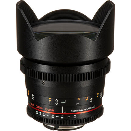 Rokinon 10mm T3.1 Cine DS Montura Nikon F Lente para APS-C Manual