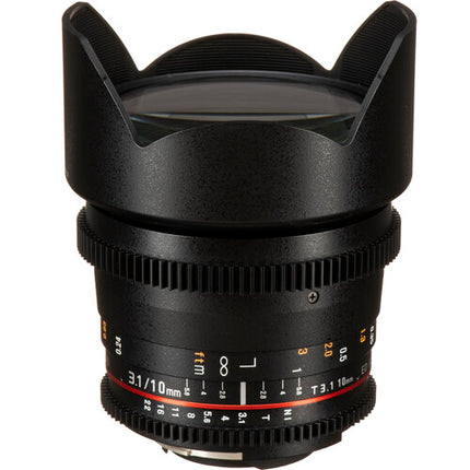 Rokinon 10mm T3.1 Cine DS Montura Nikon F Lente para APS-C Manual