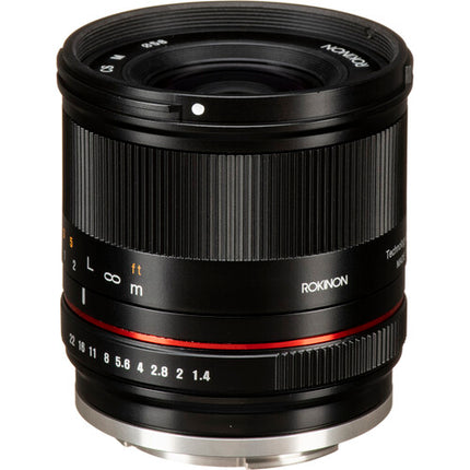 Rokinon 21mm f1.4 para Canon EF-M Lente APS-C Apertura f1.4-22 con Parasol