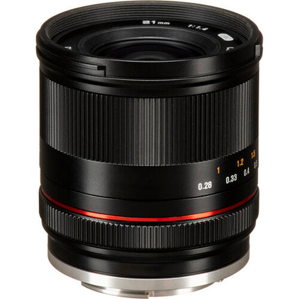 Rokinon 21mm f1.4 para Canon EF-M Lente APS-C Apertura f1.4-22 con Parasol