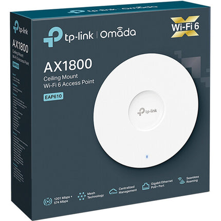 TP-Link EAP610 V2 AX1800 Punto de Acceso Wi-Fi 6 1775 Mb/s Dual-Banda