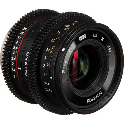 Rokinon 21mm T1.5 Objetivo Cine 69.3° APS-C para Fujifilm X