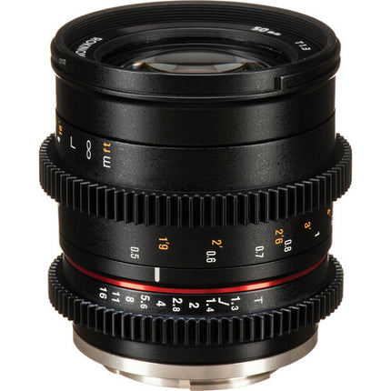 Rokinon 50mm T1.3 Objetivo Cine Compacto para Sony E 31.7° ángulo de visión con parasol y filtros 62mm