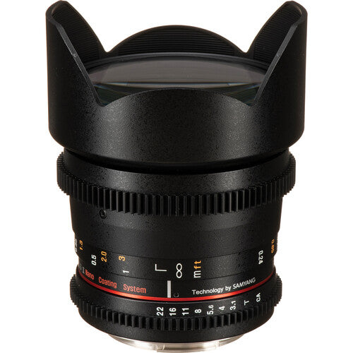 Rokinon 10mm T3.1 Cine DS Objetivo para Canon EF Montura APS-C con Recubrimiento Multicapa