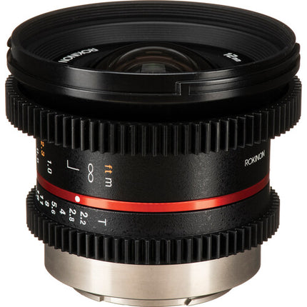 Rokinon 12mm T2.2 Objetivo Cine para Fuji X Montura APS-C 7.87"