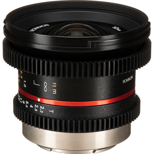 Rokinon 12mm T2.2 Objetivo Cine para Fuji X Montura APS-C 7.87"