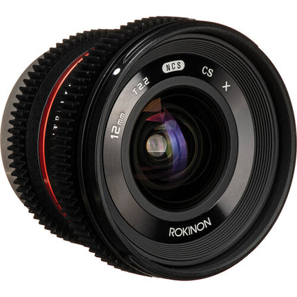 Rokinon 12mm T2.2 Objetivo Cine para Fuji X Montura APS-C 7.87"