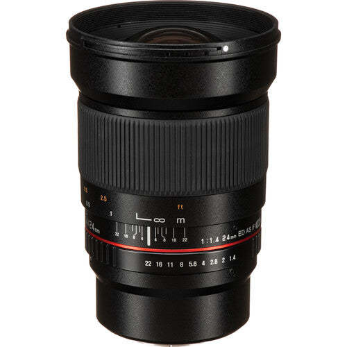 Rokinon 24mm f1.4 ED AS IF UMC Lente para Micro Cuatro Tercios f1.4 a f22