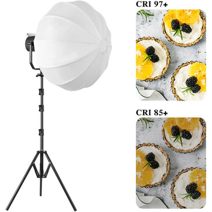 GVM SD200D Luz LED Monolight Bicolor Kit 64600 Lux 3200-5600K Con Softbox Reflector y Soporte