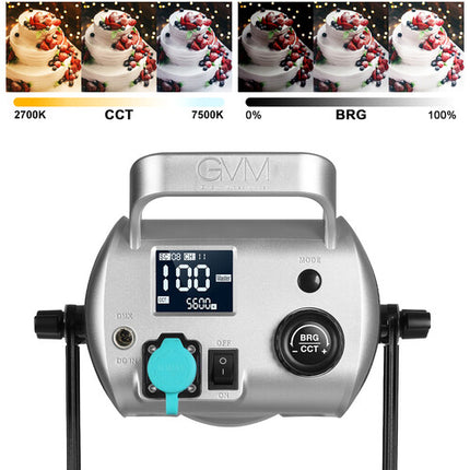 GVM SD300D Luz LED Bicolor para Estudio 56600 Lux 2700-7500K Kit Completo