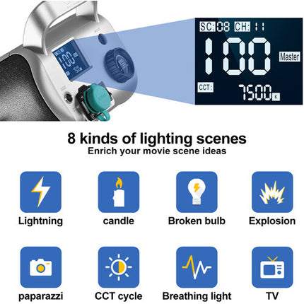 GVM SD300D Luz LED Bicolor para Estudio 56600 Lux 2700-7500K Kit Completo