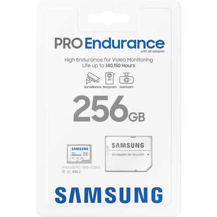 Samsung 256GB PRO Endurance Tarjeta microSDXC UHS-I 100MB s 4K con Adaptador SD