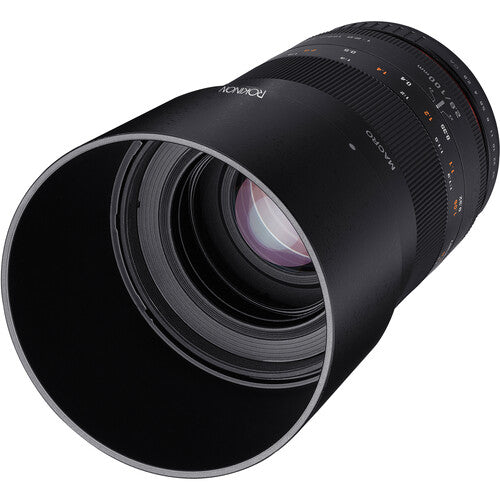 Rokinon 100mm f2.8 Objetivo Macro para Pentax K f32 1x Magnificación con Parasol