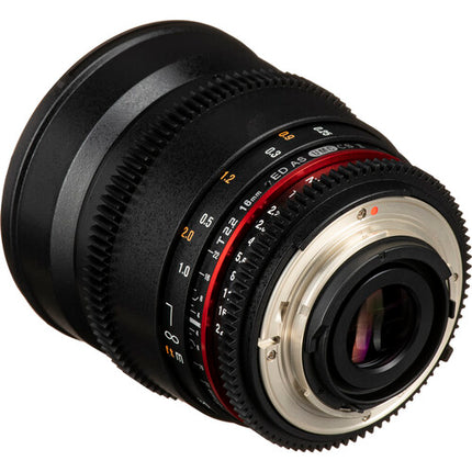 Rokinon Juego de Lentes Cine 16 35 50 85mm Montura Nikon F T1.5-T2.2