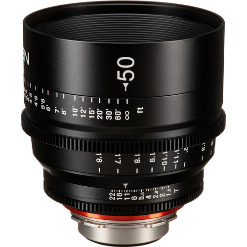 Rokinon Xeen 50mm T1.5 Lente para Montura PL Full Frame 11 Láminas