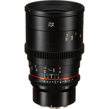 Rokinon 35mm T1.5 DSX Objetivo Cine E Mount F1.5 9 Láminas Iris