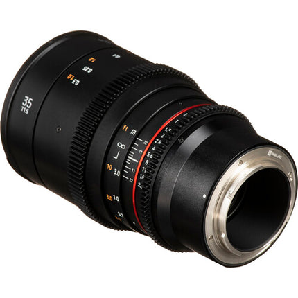 Rokinon 35mm T1.5 DSX Objetivo Cine E Mount F1.5 9 Láminas Iris