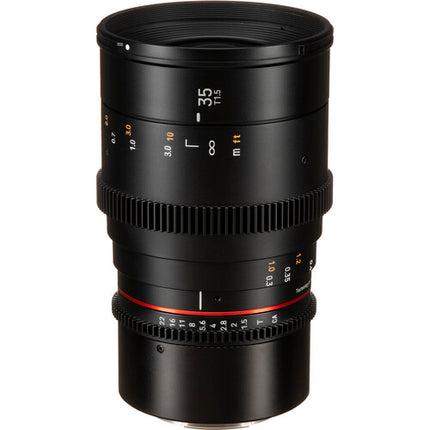 Rokinon 35mm T1.5 DSX Lente Cine Full Frame Apertura T1.5 con Parasol
