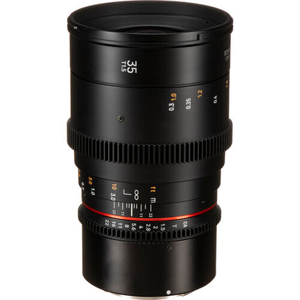 Rokinon 35mm T1.5 DSX Lente Cine Full Frame Apertura T1.5 con Parasol