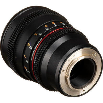 Rokinon 50mm T1.5 DSX Lente de Cine MFT con Iris de 9 Láminas y Parasol