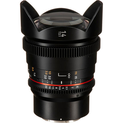 Rokinon 14mm T3.1 DSX Lente Cine Gran Angular Sony E Montura Estuche