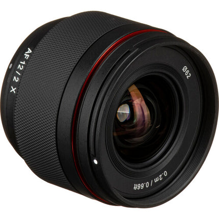 Rokinon 12mm f/2.0 AF Lente para FUJIFILM X APS-C con Estuche y Parasol