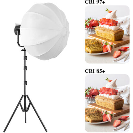 GVM SD300S Luz LED de Día Monolight Kit con Softbox y Soporte 91500 Lux 5600K