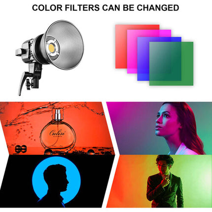 GVM LS-p80s Kit de Luz LED para Video 5600K 3100 lux con Filtros y Soportes