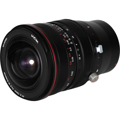 Venus Optics Laowa 15mm f4.5R Zero-D objetivo shift para Sony E montura 11mm desplazamiento 65mm círculo imagen