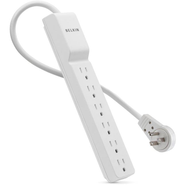 Belkin Protector de Sobretensión 6 Enchufes 720 Julios Cable 2.4 m Rotativo
