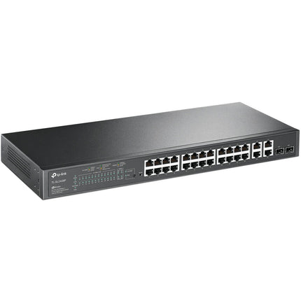 TP-Link JetStream TL-SL2428P V4 Switch de Red Gestionado 24 Puertos PoE+ 250W Rackmount