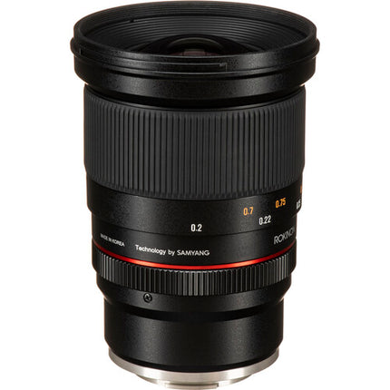 Rokinon 20mm f/1.8 ED AS UMC Objetivo Sony E Montura Full Frame f/1.8 a f/22