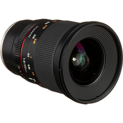 Rokinon 20mm f/1.8 ED AS UMC Objetivo Sony E Montura Full Frame f/1.8 a f/22