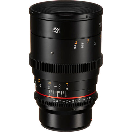 Rokinon 35mm T1.5 DSX Lente Cine MFT con Iris de 9 hojas y Protección Climática