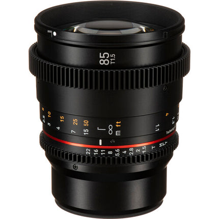 Rokinon 85mm T1.5 DSX Objetivo Cine MFT Apertura T1.5 Iris 9 Láminas